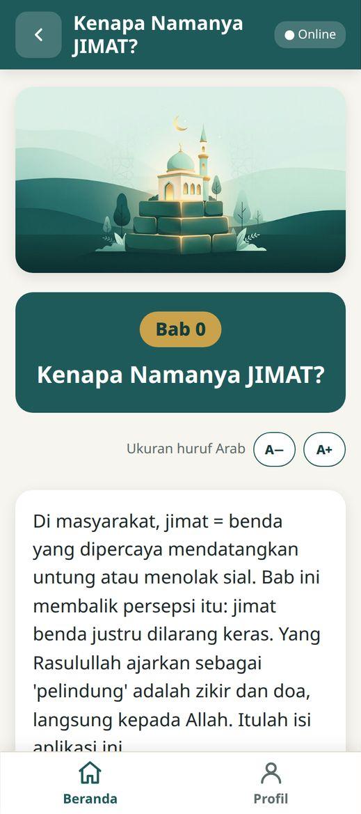 Tangkapan layar Bab 0 Kenapa Namanya JIMAT