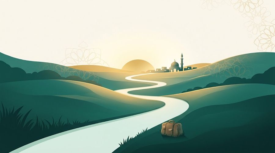 Jalan berkelok menuju cahaya fajar